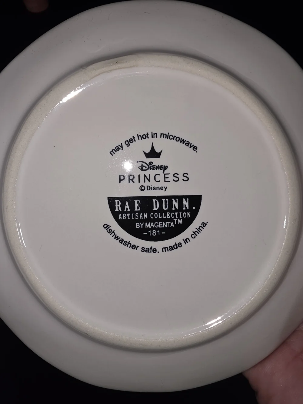Rae Dunn Disney Princess Ceramic Plates